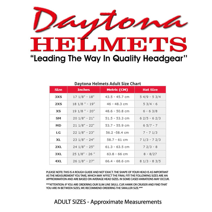 Close Out Clearance Daytona Helmets D1-B ‘Skull Cap&
