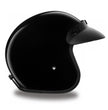 Close Out Clearance Daytona Helmets DC1-A ‘Cruiser’ HI-Gloss Black  ¾ Open Face Helmet