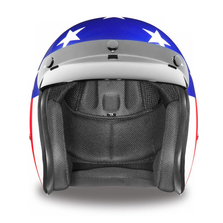 Close Out Clearance Daytona Helmets DC6-CA ‘Cruiser’ Captain Americal  ¾ Open Face Helmet