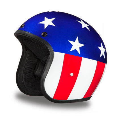 Close Out Clearance Daytona Helmets DC6-CA ‘Cruiser’ Captain Americal  ¾ Open Face Helmet