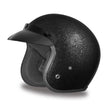 Close Out Clearance Daytona Helmets DC7-A ‘Cruiser’ Black Metal Flake ¾ Open Face Helmet