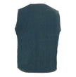Milwaukee Leather DM1310 Men's Classic Blue Denim Western Style Cowboy Biker Vest w/ Snap Button Closure