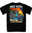 Hot Leathers EDM1186 Men's 2023 Daytona Bike Week Florida Chopper Black T-Shirt