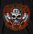 Hot Leathers EDM1188 Men's 2023 Daytona Bike Week Skull Pistons Black T-Shirt