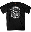 Hot Leathers EDM1190 Men's 2023 Daytona Bike Week SnapBack Skull T-Shirt