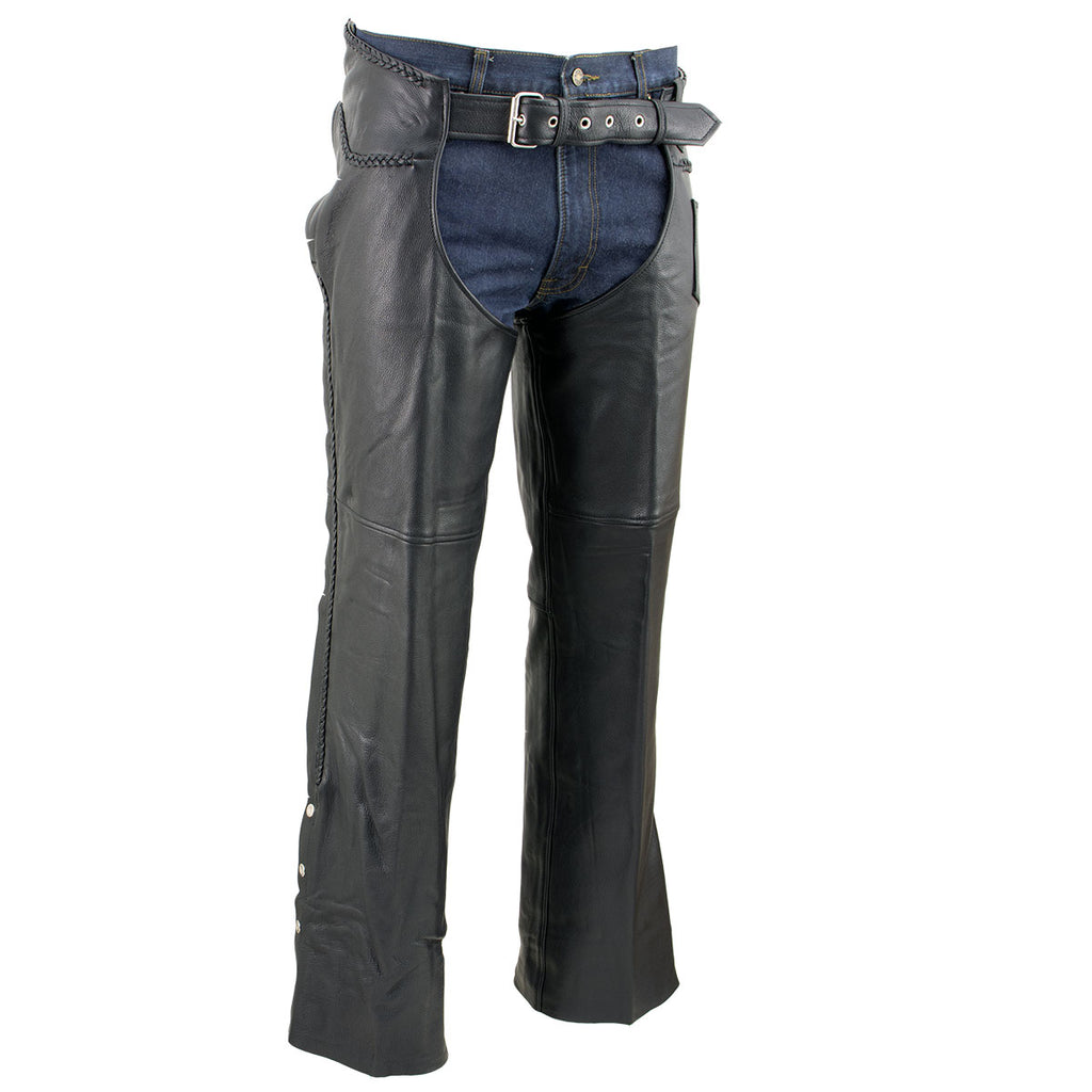 Event Leather EL1117BBO Men's Black Classic 'Braided' Leather