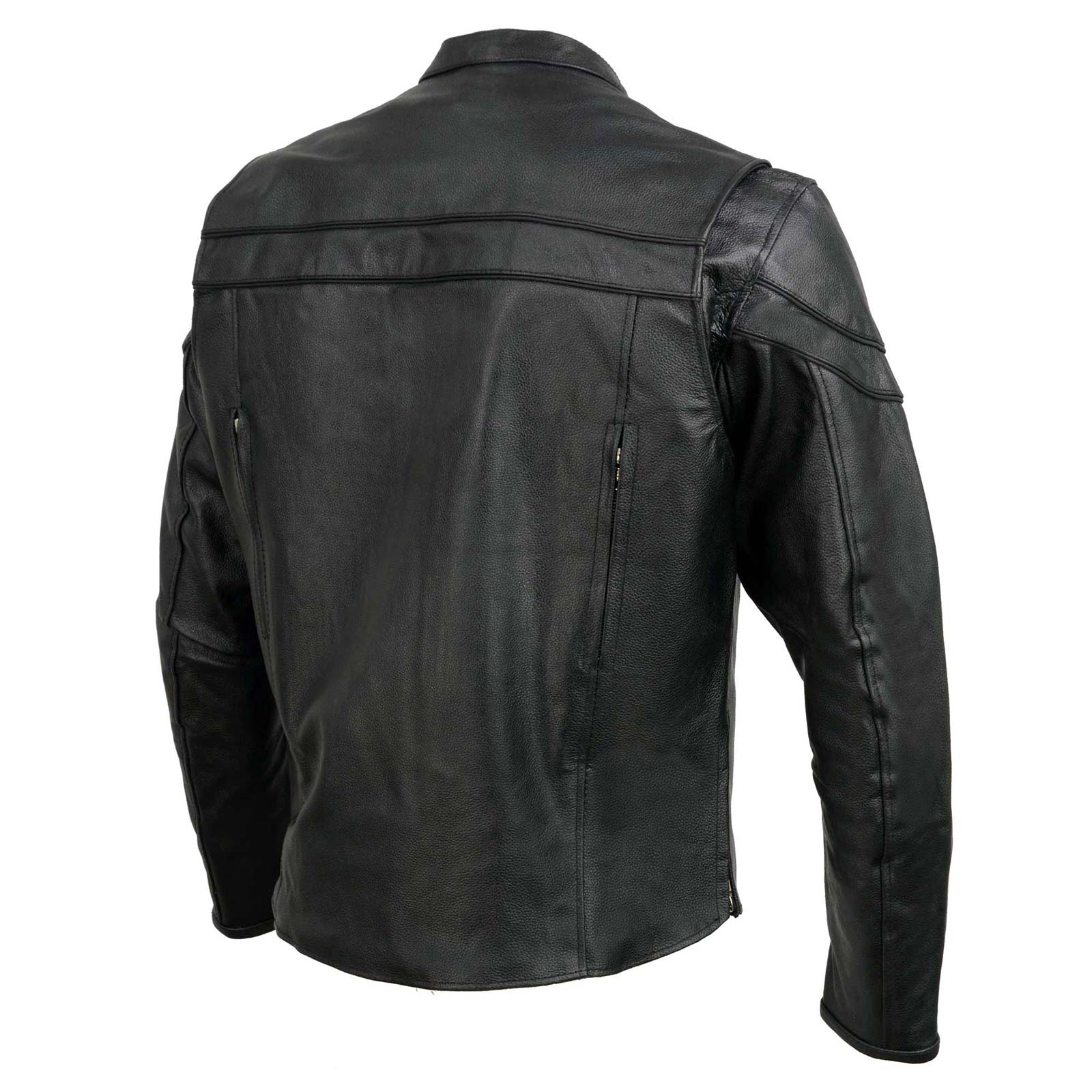 Event Leather EL1408 Men's Black Sporty Scooter Crossover