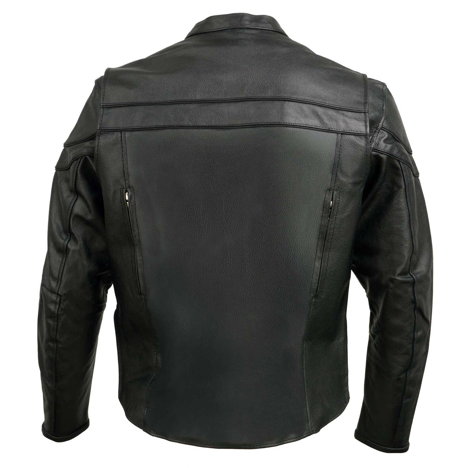 Event Leather EL1408 Men's Black Sporty Scooter Crossover