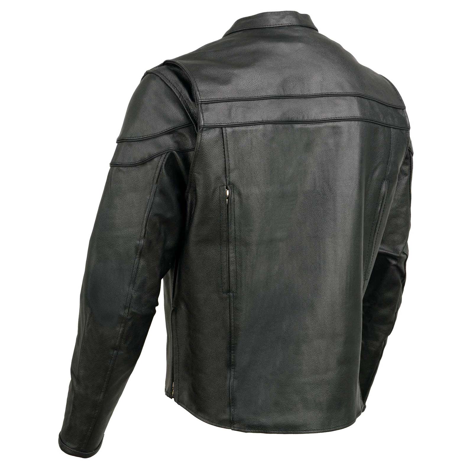 Event Leather EL1408 Men's Black Sporty Scooter Crossover