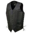 Event Leather EL5315TALL Black Motorcycle Leather Vest for Men's Tall Sizes Riding Club Adult Motorcycle Vests