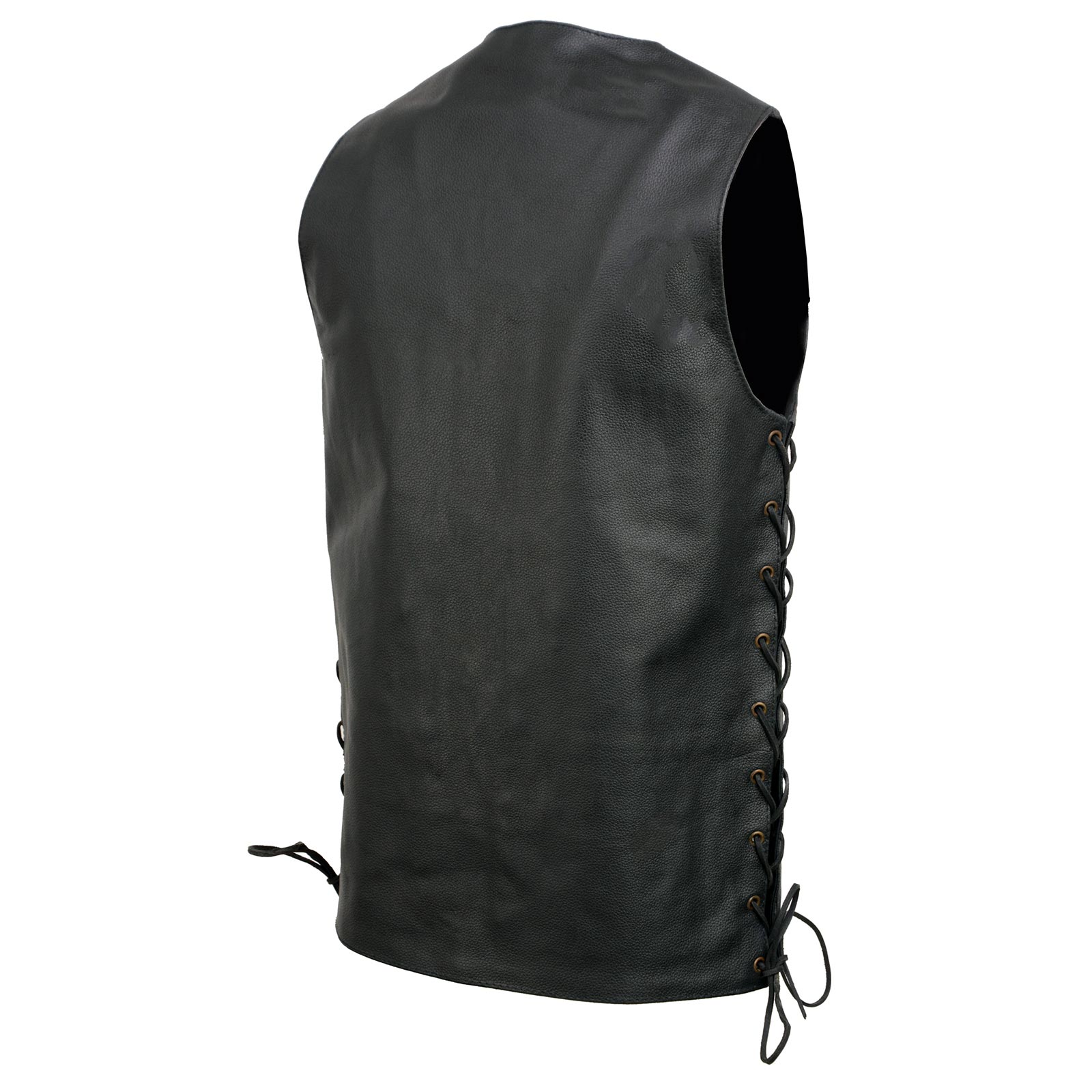 Event Leather EL5391 Men's Tall Sizes Black Leather 10 Pocket Side