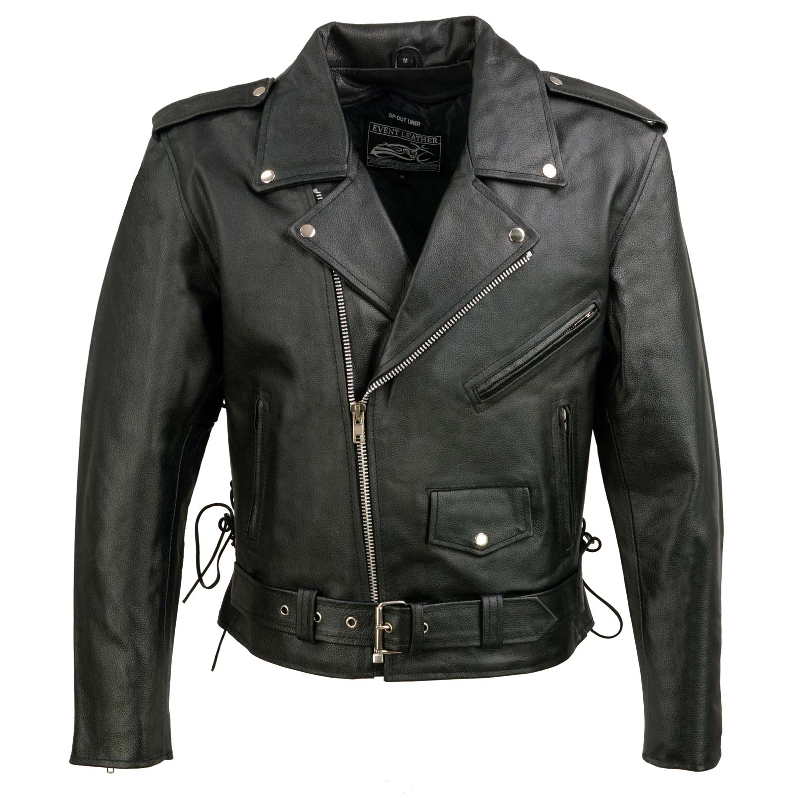 Event Leather EL5411 Men's Side Lace Motorcycle Jacket – Milwaukee