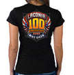 Hot Leathers ELL1081 Women's Black Laconia Bike Week 2023 100th Anniversary T-Shirt