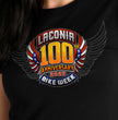 Hot Leathers ELL1081 Women's Black Laconia Bike Week 2023 100th Anniversary T-Shirt