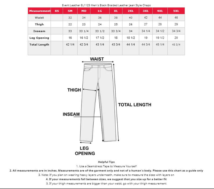 Milwaukee Leather Chaps for Men&