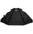 Event Leather ELM3930 Men’s Black Motorcycle Riders Leather Vest w/ 9 Patches and Adjustable Side Laces