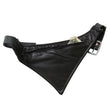 Hot Leathers FAA1001 Black Leather Boot Scarf