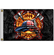 Hot Leathers FGA1056 Fire Fighter Flag 3 Foot x 5 Foot