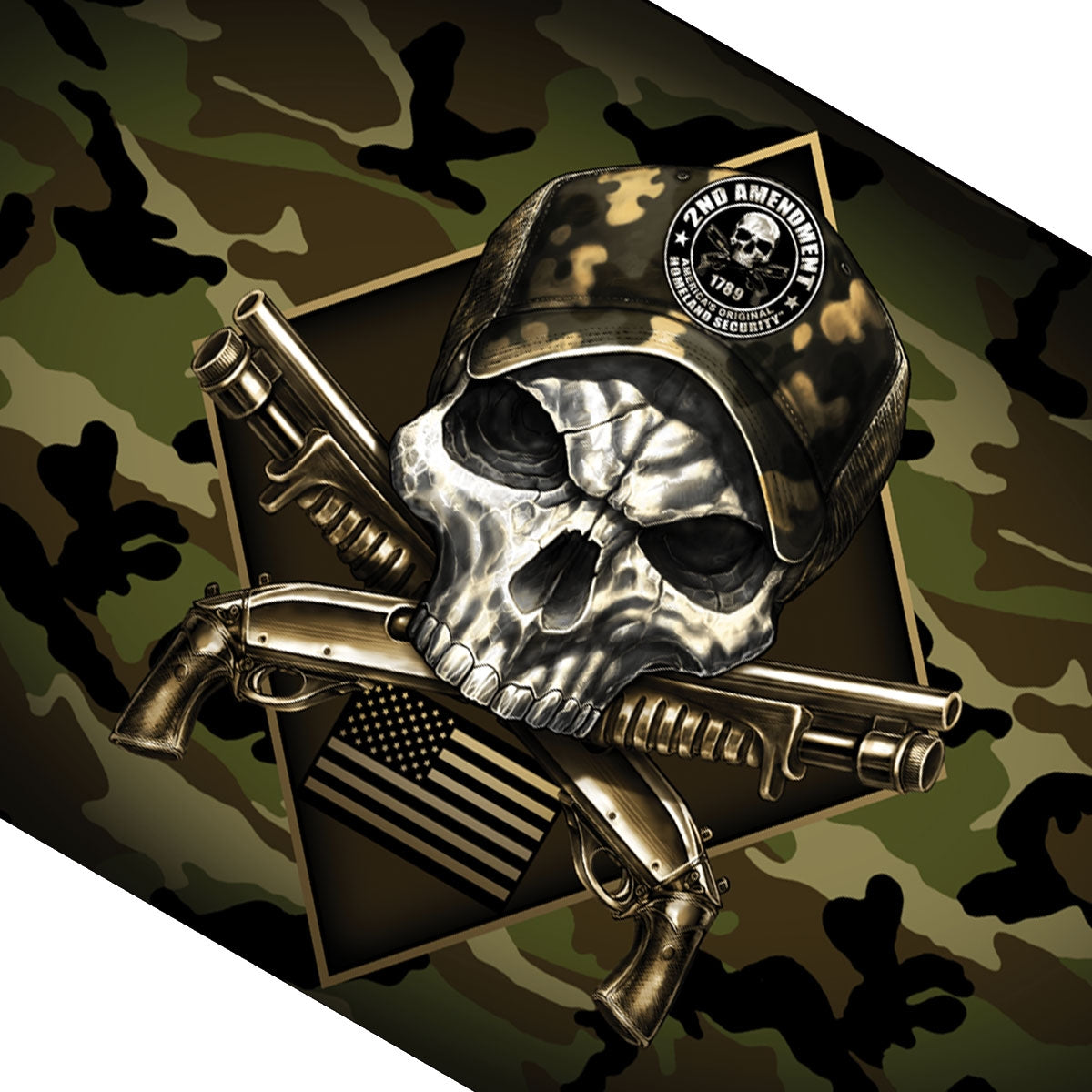 Hot Leathers FGA1072 Camo Skull Flag 3 Foot x 5 Foot