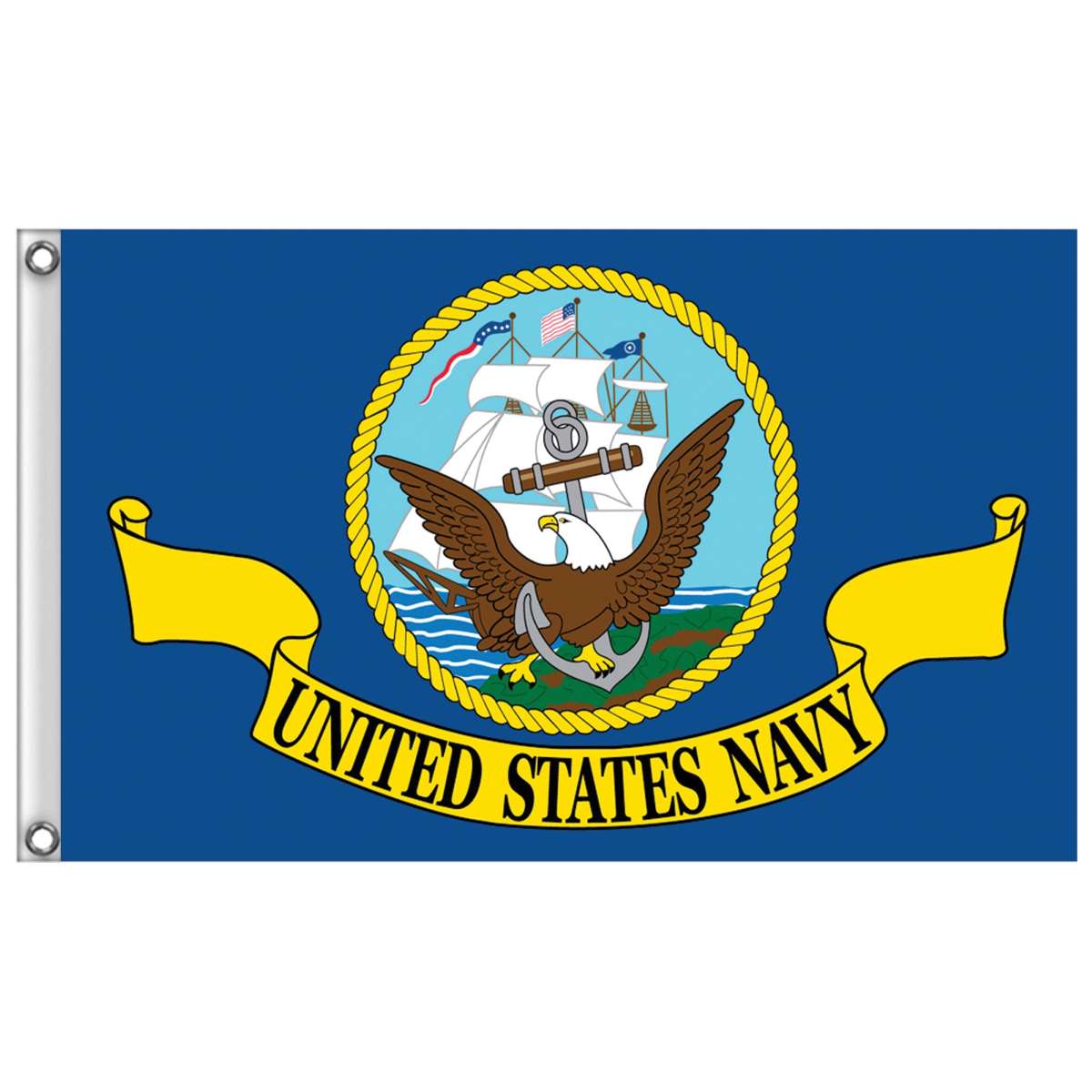 Hot Leathers United States Navy Flag FGE1002