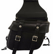 First Manufacturing FIBAG8000 Black Leather Motorcycle Saddlebags