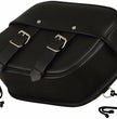 First Manufacturing FIBAG8009 Black Leather Mountable Motorcycle Saddlebags