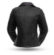 First Manufacturing FIL184CJS Women’s ‘The Iris’ Black Leather Motorcycle Jacket