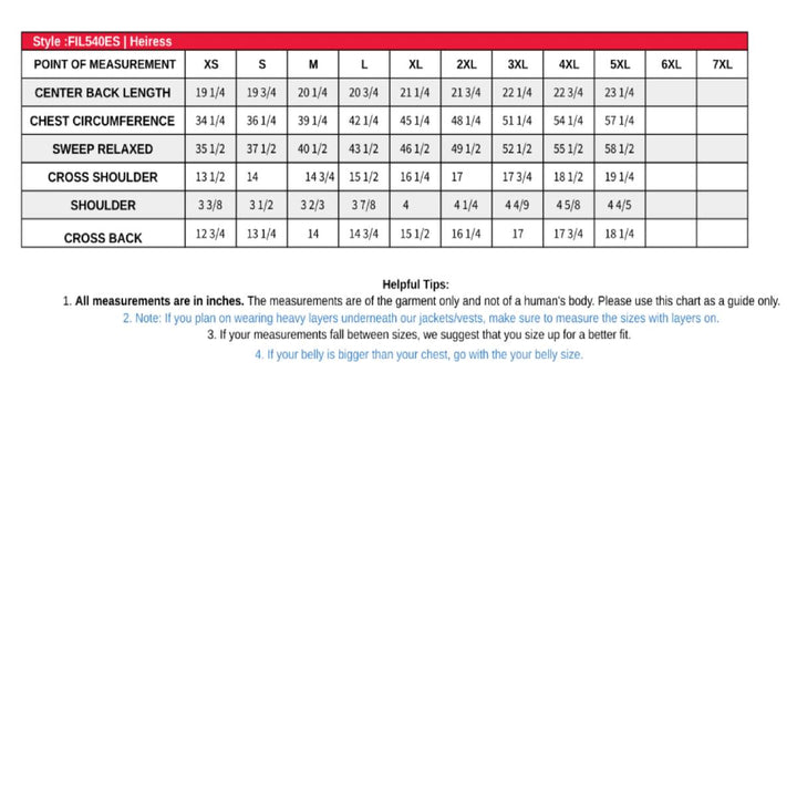 First Manufacturing FIL540ES Women&