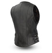 First Manufacturing FIL550CSL Women’s Zip-Up Leather Motorcycle Vest