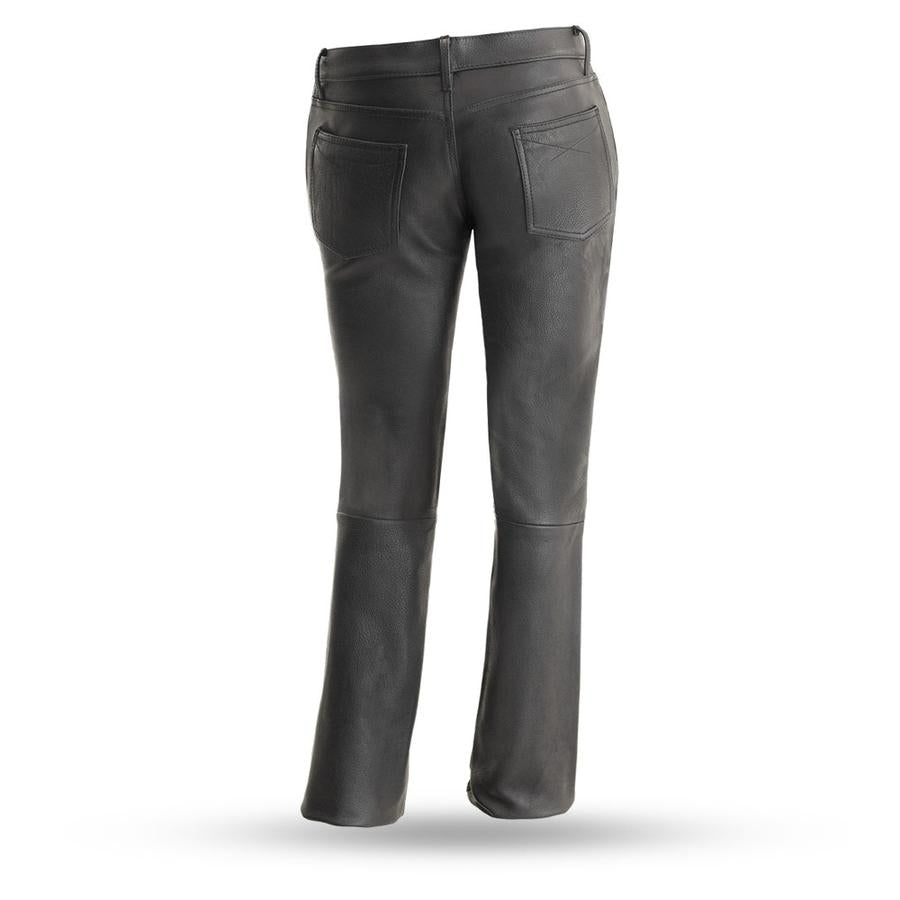 First Manufacturing FIL710CFD Women’s Black ‘Alexis’ Leather Pants