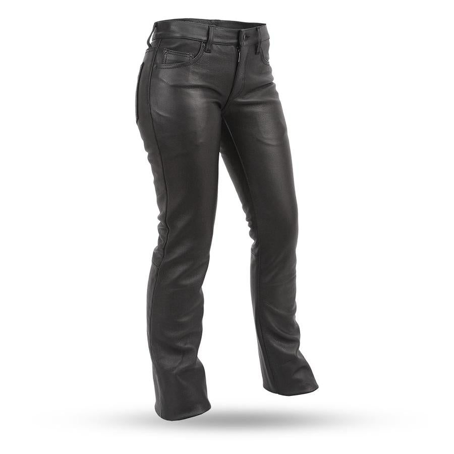 First Manufacturing FIL710CFD Women’s Black ‘Alexis’ Leather Pants