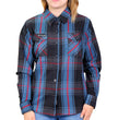 Hot Leathers FLL3007 Ladies Long Live The King Long Sleeve Flannel Shirt