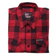 Hot Leathers FLM2002 Men's Black and Red Long Sleeve Flannel Shirt