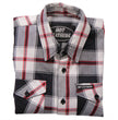 Hot Leathers FLM2003 Men's Black White and Red Long Sleeve Flannel Shirt