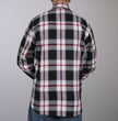 Hot Leathers FLM2003 Men's Black White and Red Long Sleeve Flannel Shirt