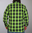 Hot Leathers FLM2005 Men's Black and Green Long Sleeve Flannel Shirt