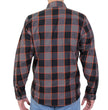 Hot Leathers FLM2020 Men's Black, Gray and Orange Flannel Long Sleeve Shirt