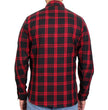 Hot Leathers FLM2021 Men's Red and Black Flannel Long Sleeve Shirt