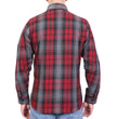 Hot Leathers FLM2022 Men's Black, Gray and Red Flannel Long Sleeve Shirt