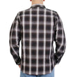 Hot Leathers FLM2023 Men's White and Black Flannel Long Sleeve Shirt