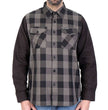 Hot Leathers FLM2042 Men's Black And Gray 2 Toned Long Sleeve Flannel Shirt