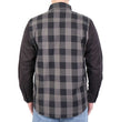 Hot Leathers FLM2042 Men's Black And Gray 2 Toned Long Sleeve Flannel Shirt