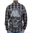 Hot Leathers FLM2101 Men's Grave Rub Flannel Long Sleeve Shirt