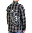 Hot Leathers FLM2102 Men's Tribal Eagle Flannel Long Sleeve Shirt