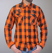 Hot Leathers FLM2108 Men's Ancient Skull Flannel Long Sleeve Shirt