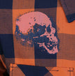 Hot Leathers FLM2108 Men's Ancient Skull Flannel Long Sleeve Shirt
