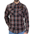 Hot Leathers FLM2111 Men's Rattler Flannel Long Sleeve Shirt