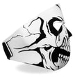 Hot Leathers FMA1012 Black and White Skull Neoprene Face Mask