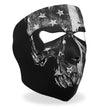 Hot Leathers FMA1034 Gray Skull Flag Face Mask