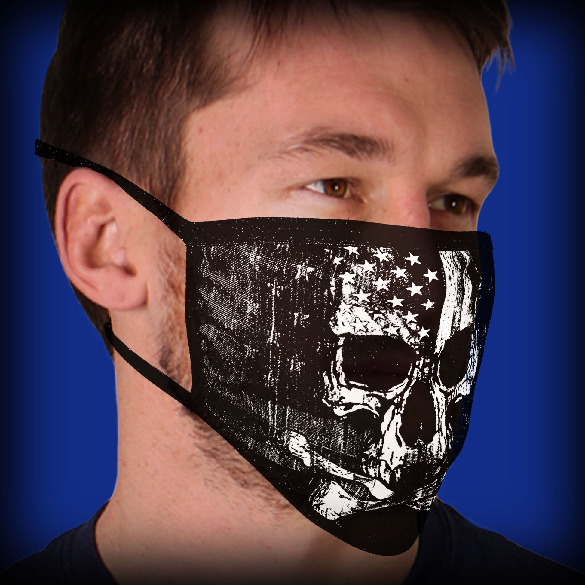 Hot Leathers FMD1010 Flag Skull Face Mask